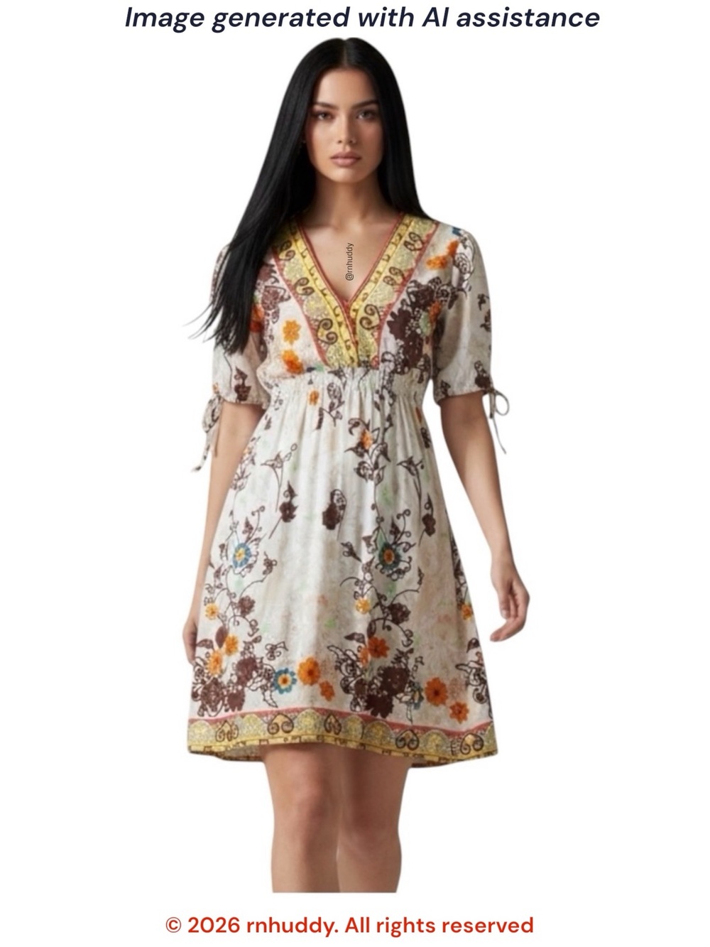 Arden B. XS boho 100% silk mini dress